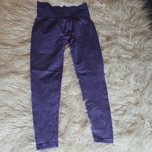 NVGTN Purple Leggings with Elastic Waistband